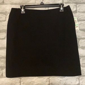 INC International Lined Black Skirt with Pockets